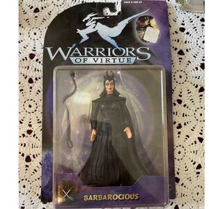 WARRIORS OF VIRTUE | Barbarocious 1997 VINTAGE Female ACTION FIGURE PLAY EM BOX